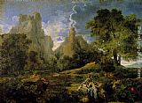 Nicolas Poussin Wall Art - Landscape with Polyphemus